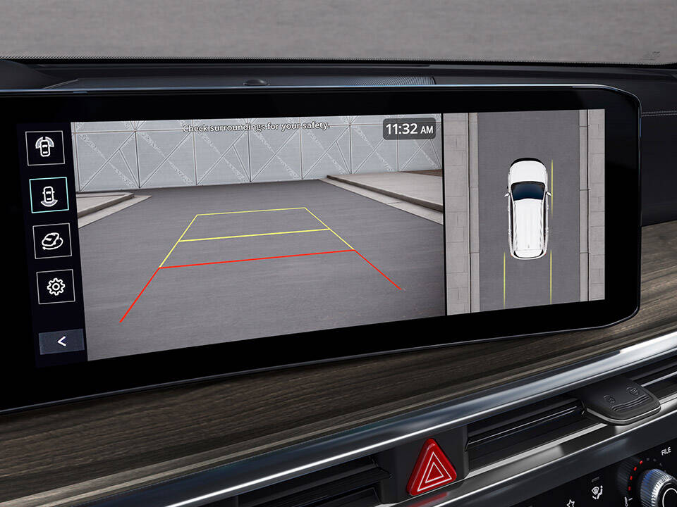 Monitor de visión de 360°/ Cámara de reversa con visión periférica (SVM)