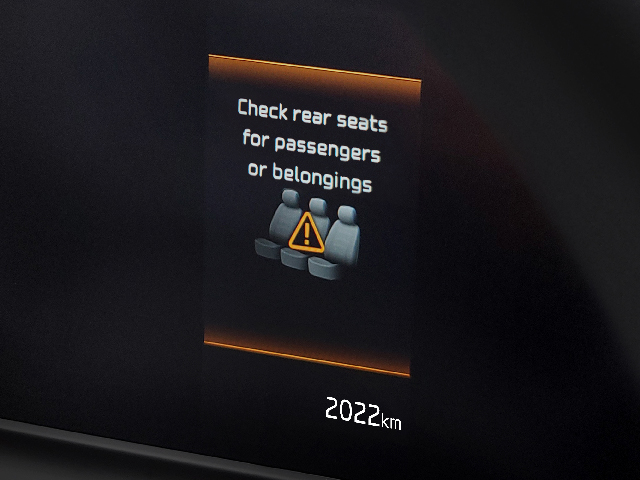 Aviso de pasajero trasero ROA