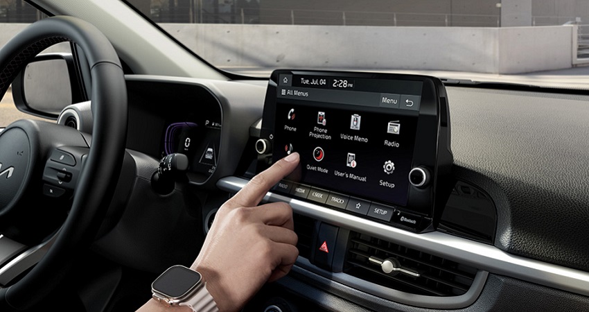Pantalla de audio de 8 pulgadas​